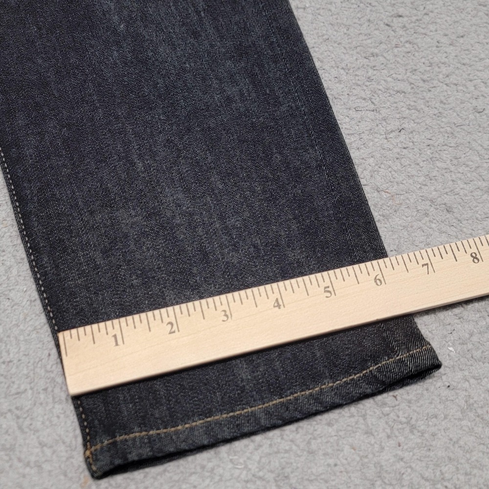 Express Jeans Mens 32x32 (Measured) Blue Relaxed Dark Wash Hyper Stretch Denim - Picture 6 of 10
